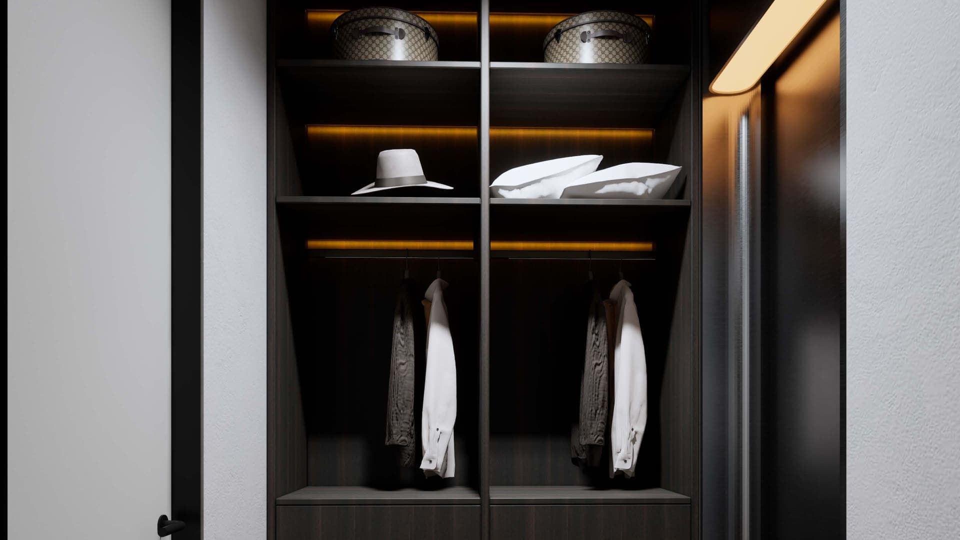 Completed wardrobe and storage cabinet project image
